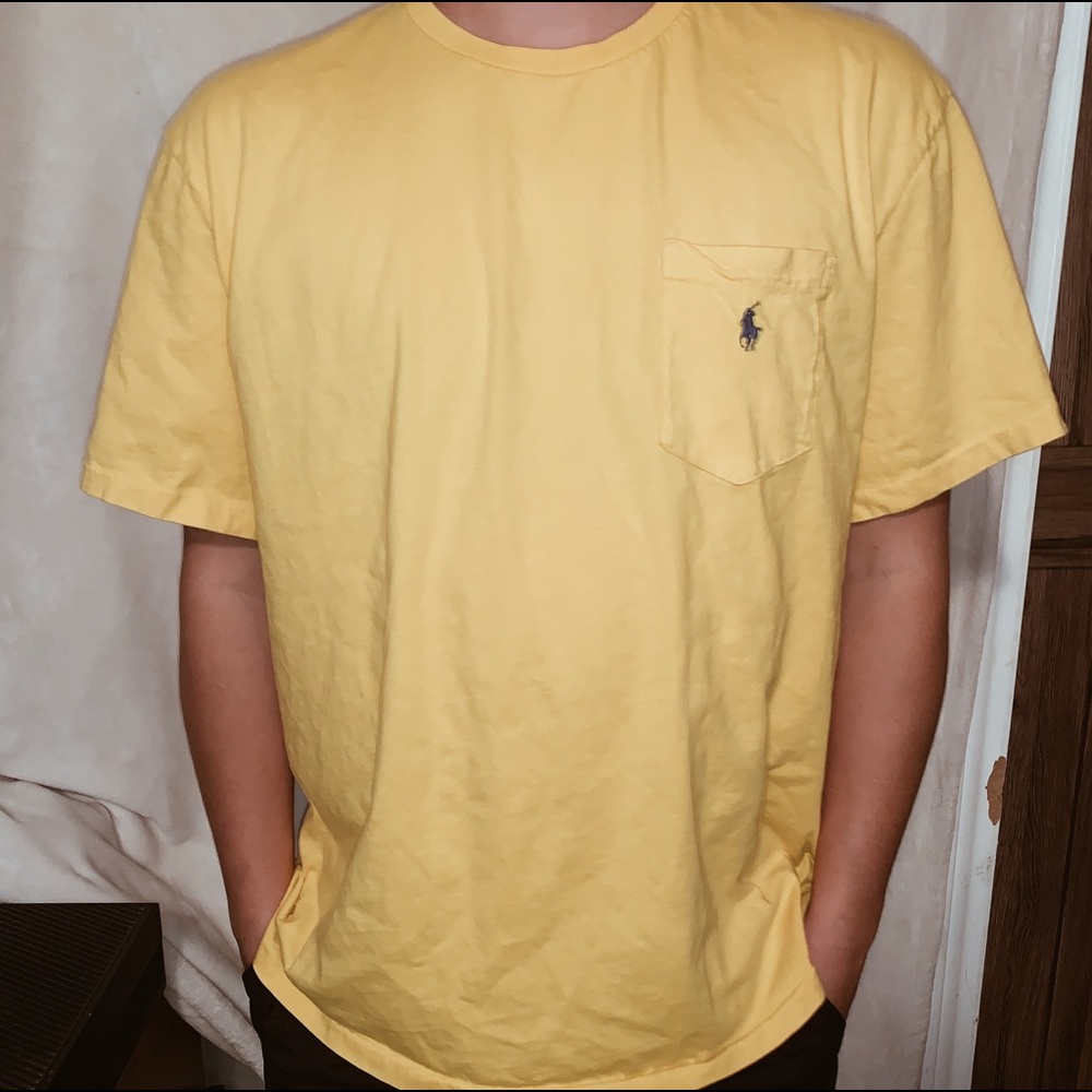 Polo by Ralph Lauren yellow pocket tee